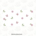 Matrizes de bordado trio floral árvore balanço - Imagem 7