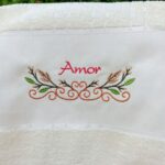 Matriz de Bordado - Barrado Flores com Amor