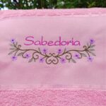 Matriz de Bordado - Barrado Flores com Sabedoria