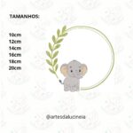 Matrizes de bordado coleção safari moldura - Imagem 10