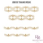 JOGO DE TOALHAS ROSAS - Imagem 11