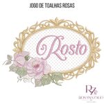 JOGO DE TOALHAS ROSAS - Imagem 6