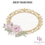 JOGO DE TOALHAS ROSAS - Imagem 8