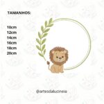 Matrizes de bordado coleção safari moldura - Imagem 8