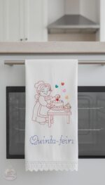 Coleção de Matrizes Semaninha Vovó na Cozinha (Redwork-ponto corrido) - Imagem 5