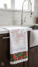 Coleção de Matrizes Semaninha Vovó na Cozinha (Redwork-ponto corrido) - Imagem 3