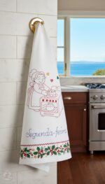 Coleção de Matrizes Semaninha Vovó na Cozinha (Redwork-ponto corrido) - Imagem 2