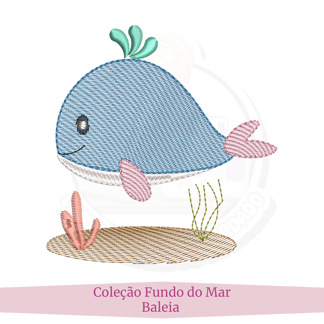 baleia matriz para Bordado Baleia - Image 1