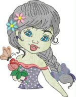 Matriz de Bordado Boneca Pano de Prato Rippled - Imagem 3