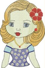 Matriz de Bordado Boneca Pano de Prato Rippled - Imagem 2