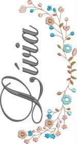 Matriz de Bordado Moldura delicada - Imagem 2