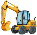 Matriz de bordado transporte e construção infantil - Imagem 4