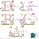 Alfabeto Jardim Margarida com Lavanda - Imagem 2