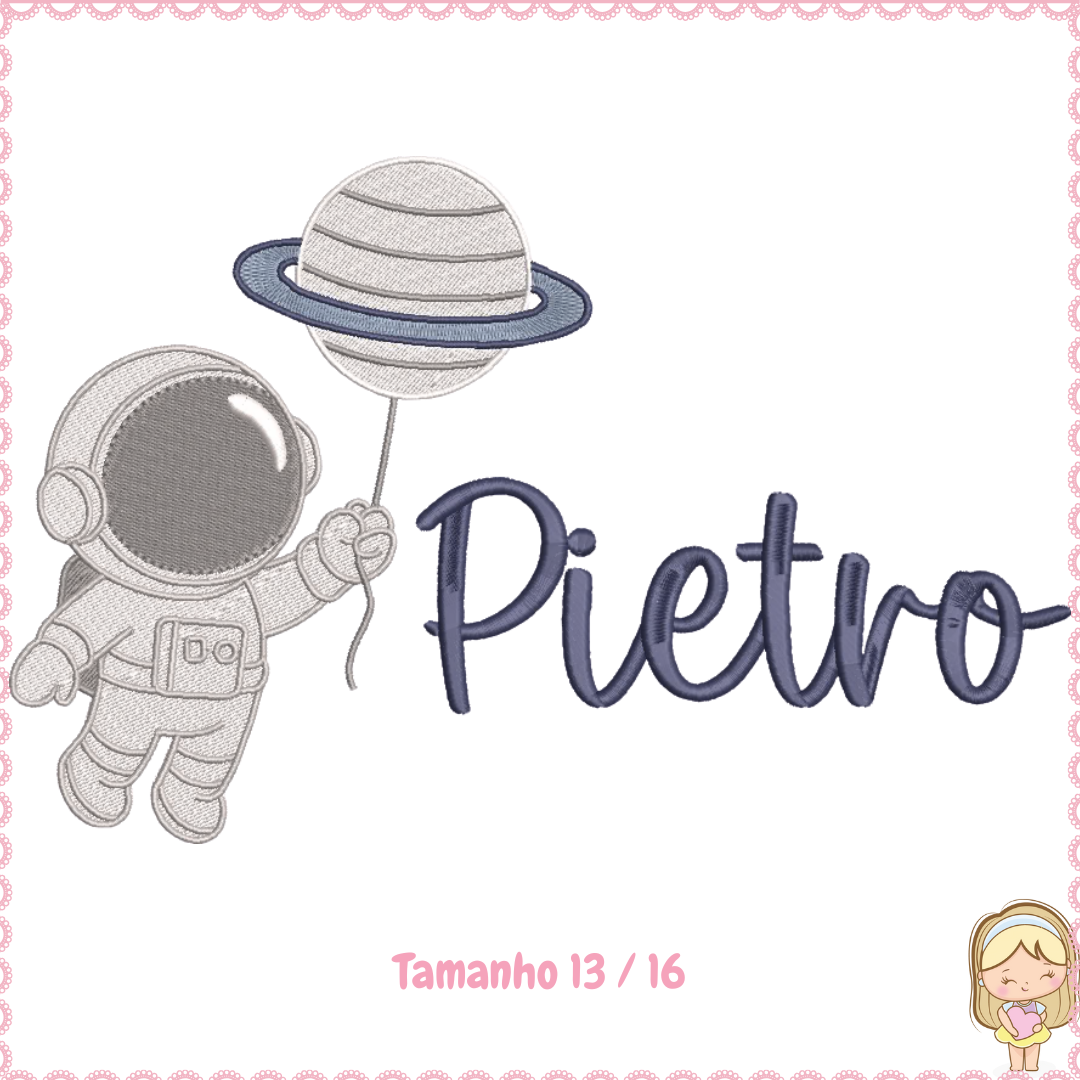 2026 loja bazar (7) Matriz Bordado Astronauta Nome sob - encomenda - Image 1