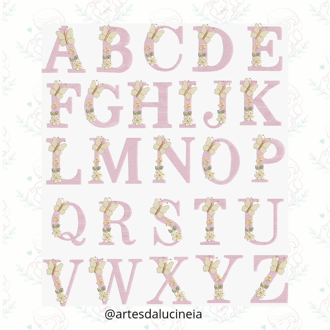 ALFA 2 Matrizes de bordado coleΓ§Γ£o alfabeto 01 - Image 1