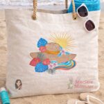 Matriz de Bordado - Verão Chapéu Flores Mar e Sol - Imagem 3