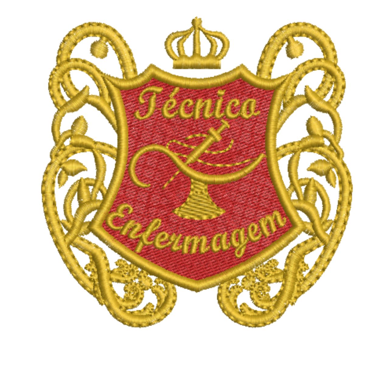 DIVIDIDO EM 4 PARTES (12) Matriz de Bordado TΓ©cnico Enfermagem CΓ³d 01360 - Image 1