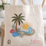 Matriz de Bordado - Verão Coqueiro Praia Mar e Sol - Imagem 4