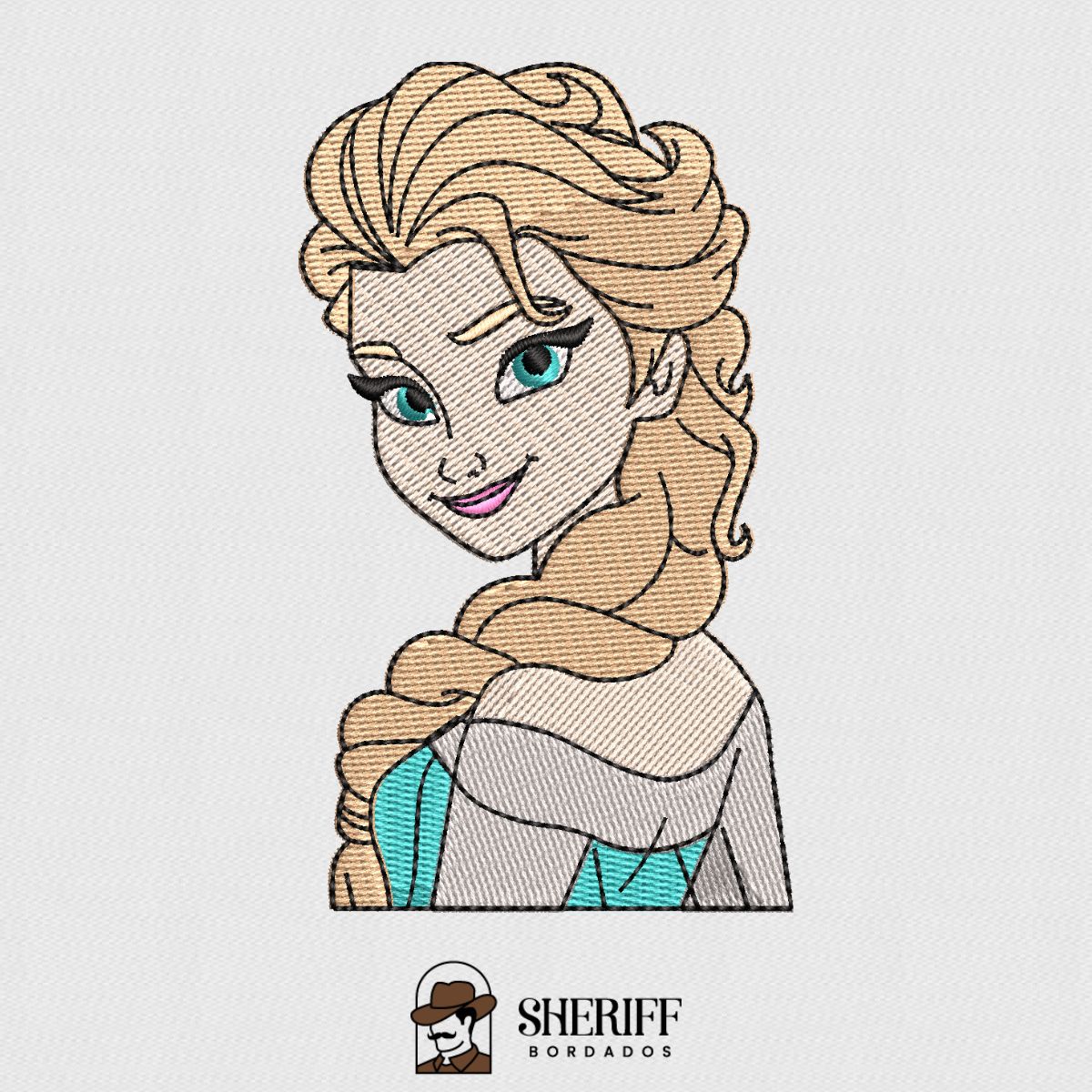Elsa Matriz de Bordado- Elsa Frozen - Imagem 1