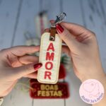 [Projeto na Bordadeira] Chaveiros Desejos de Fim de Ano - Natal
