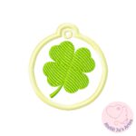 [Projeto na Bordadeira] Chaveiro Trevo de 4 Folhas - Imagem 3