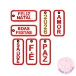 [Projeto na Bordadeira] Chaveiros Desejos de Fim de Ano - Natal - Imagem 5