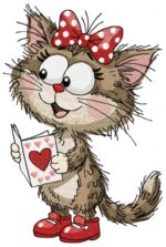 Matriz de bordado kit gatinhos do amor - Imagem 9