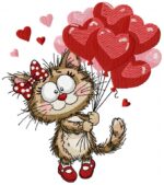 Matriz de bordado kit gatinhos do amor - Imagem 8