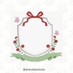 Matrizes de bordado trio Moldura floral - Imagem 4