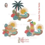 Matrizes de Bordado - Trio Verão Tropical