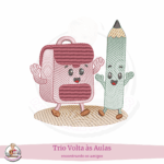 Trio para Matrizes de Bordado Volta às Aulas - Imagem 3