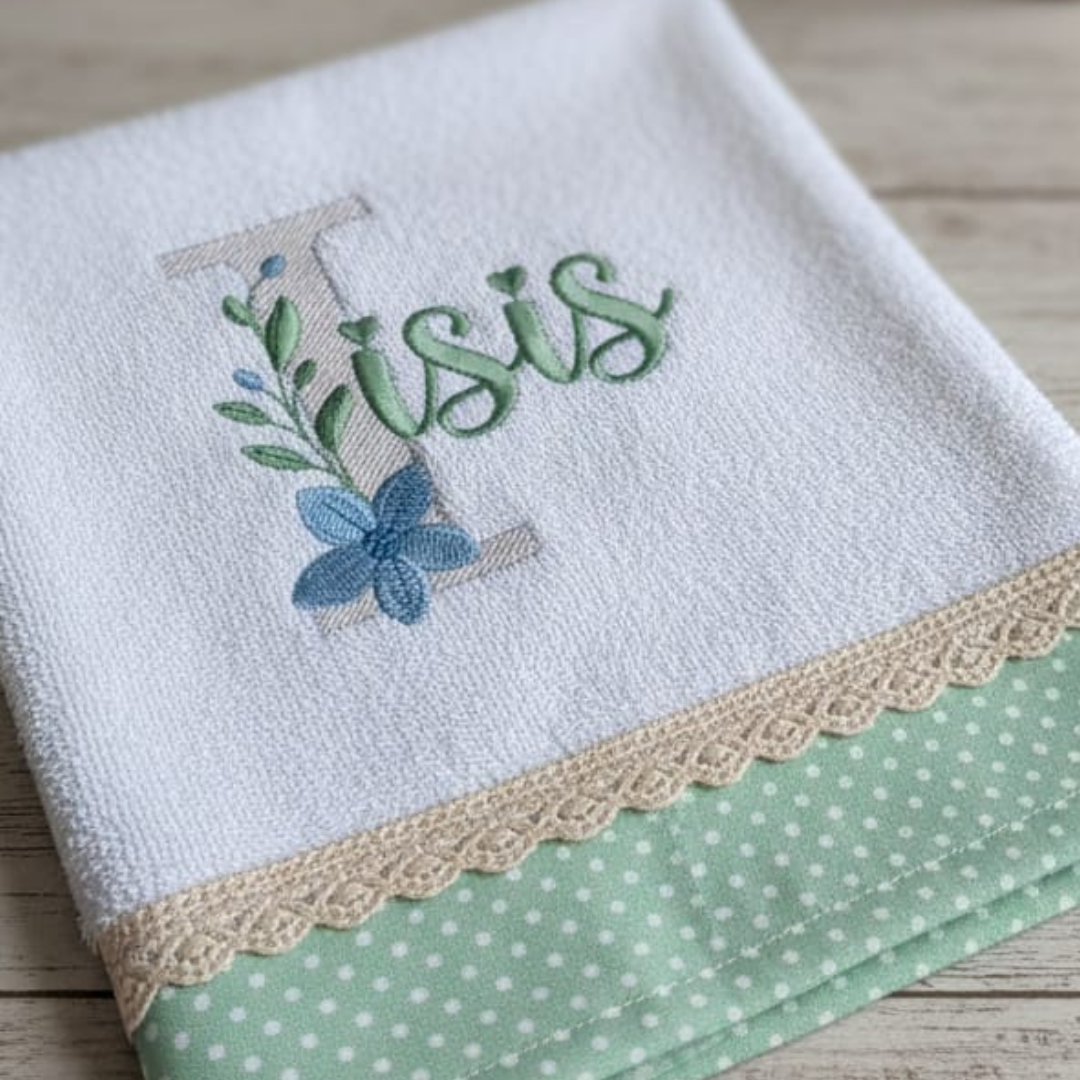 flor azul (12) Alfabeto Inicial Flor Azul - Image 1