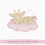 Coleção de Matriz de Bordado Girafinha Cute (Pontos Leves) - Imagem 5