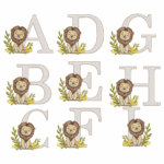 Alfabeto Leão Folhagem - Image 11