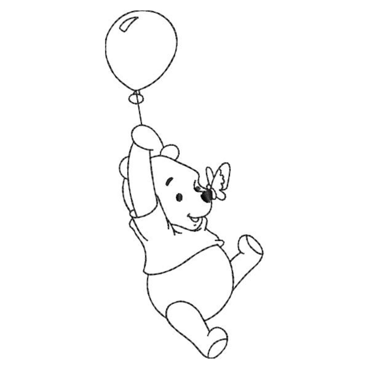 matriz-de-bordado-ursinho-pooh Matriz de Bordado - Ursinho Pooh com Balao - Image 1