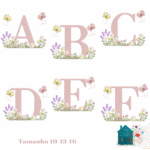 Alfabeto Jardim Margarida com Lavanda