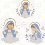 Matrizes de bordado trio nossa senhora das graças - Imagem 5