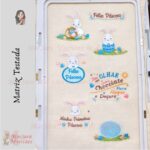 Matrizes de Bordado - Coleção Feliz Páscoa Azul Rosa