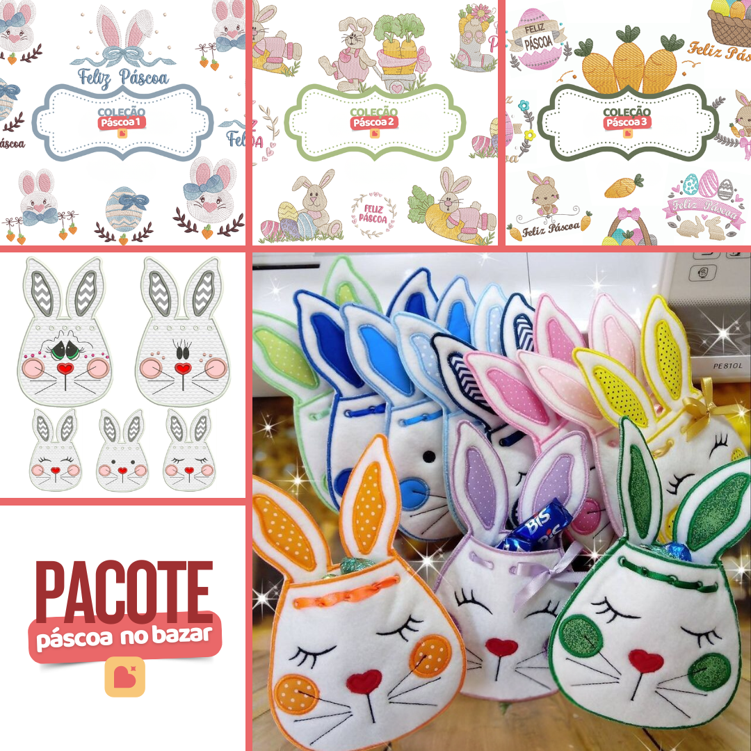 Pascoa (1) Matrizes Páscoa - 3 Coleções + 1 Projeto Porta Chocolates - Imagem 1