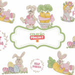 Matrizes Páscoa - 3 Coleções + 1 Projeto Porta Chocolates - Imagem 3