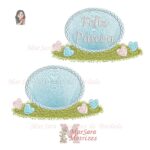 Matrizes de Bordado - Coleção Feliz Páscoa Azul Rosa - Imagem 6