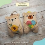 Matrizes Chaveiro Ursinho Autismo e Inclusão Trio - Imagem 2