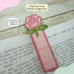 Matriz Projeto Porta-Lixas e Marca-Páginas Rosa Pequeno - Image 5