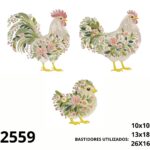 Matriz de bordado Combo galos e galinhas 2026