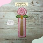 Matriz Projeto Porta-Lixas e Marca-Páginas Rosa Pequeno - Image 4