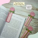 Matriz Projeto Porta-Lixas e Marca-Páginas Rosa Pequeno - Image 7