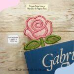 Matriz Projeto Porta-Lixas e Marca-Páginas Rosa Pequeno - Image 6