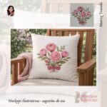 Matriz de Bordado - Buquê de rosas com Laço - Imagem 2