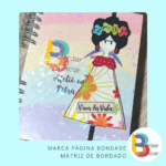 Marca páginas MULHERES matriz de bordado - Imagem 6