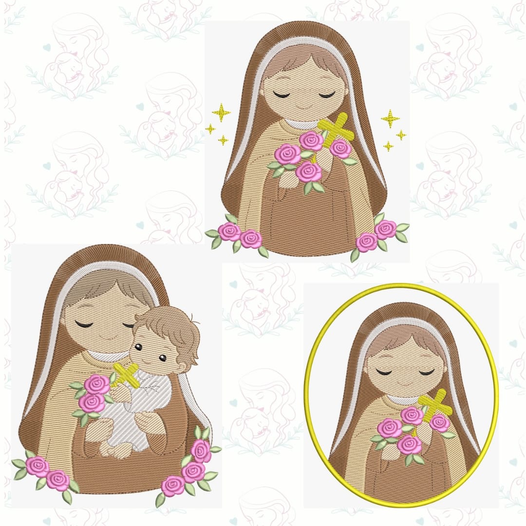 CAPA Matrizes de bordado Santa Teresinha - Imagem 1